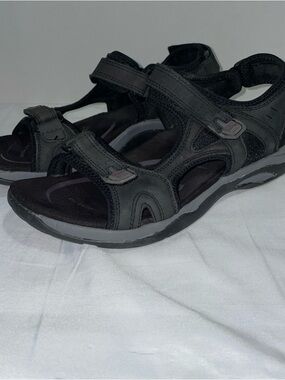 Abeo BIO Huntington Hiking Black Multi-Strap Sandals